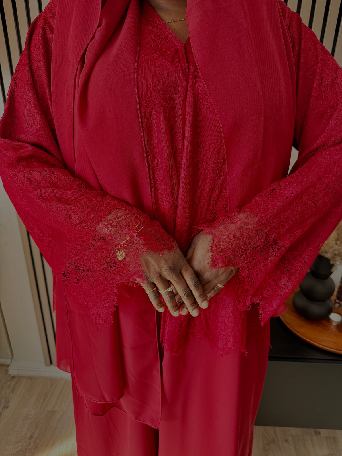 The Amara Lace Abaya Preorder
